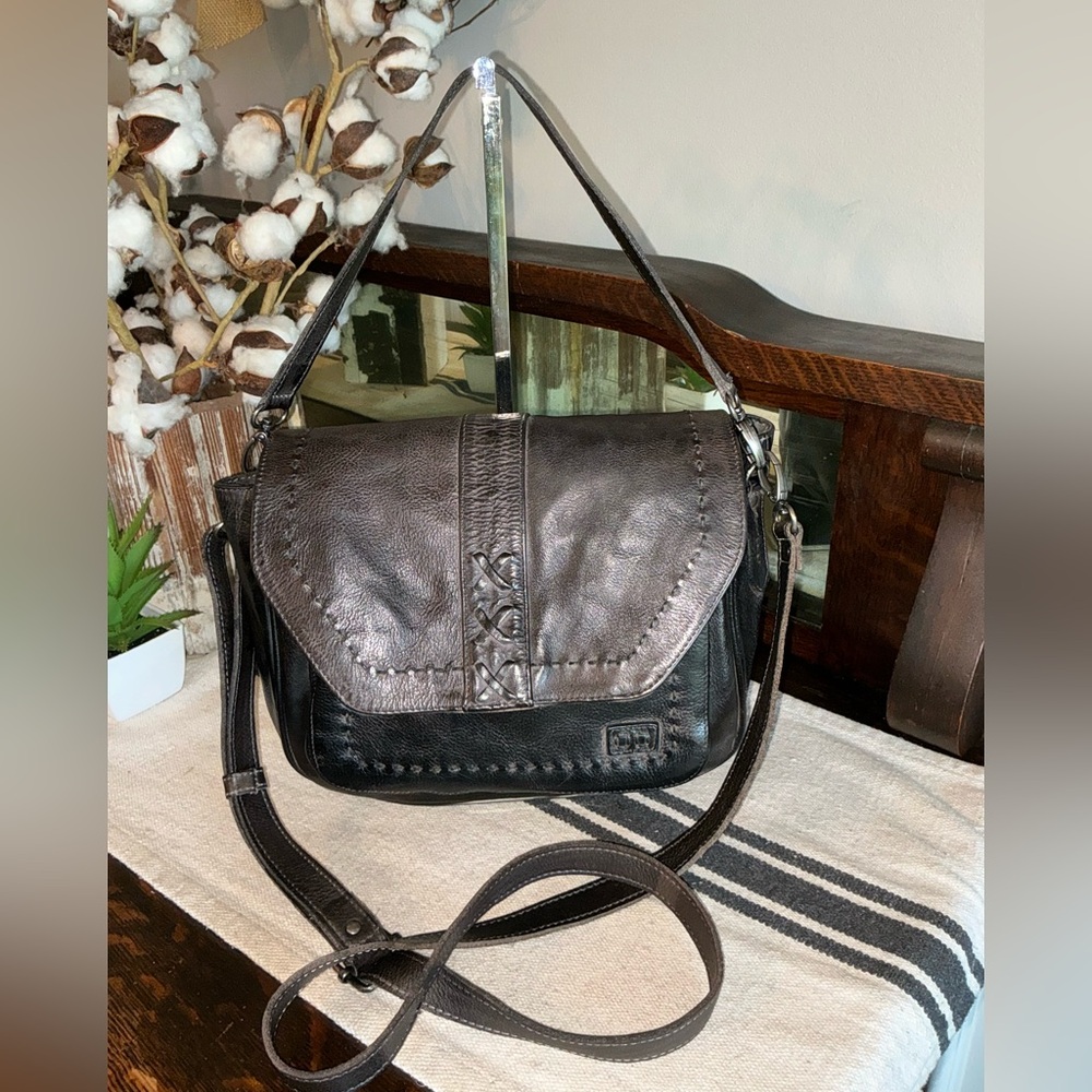 Bed Stu Leather Halsey Crossbody Clutch Bag